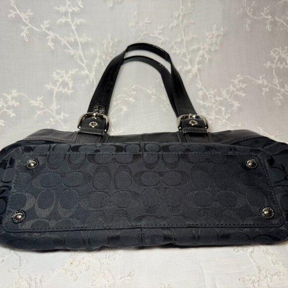 Coach Black Soho Pleated Shoulder Bag - Picture 8 of 8
